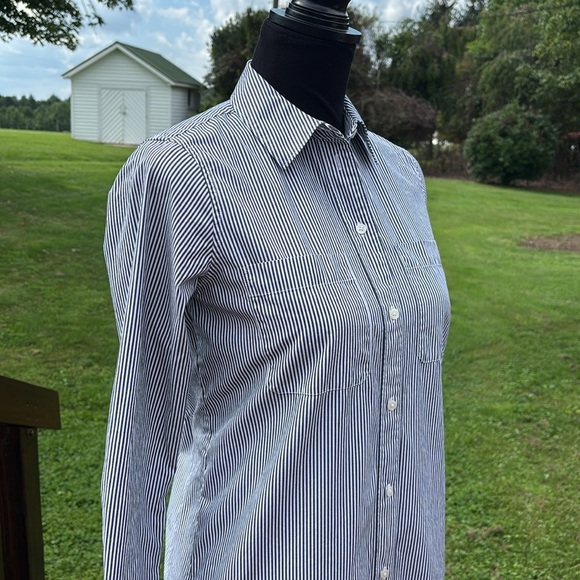 -EVERLANE Midi Cotton Shirt Dress - Bone White/Black Women’s Size 00 - Picture 6 of 15